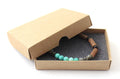 Amber Cherry Stretch Bracelet With Amazonite, Labradorite and Hazelwood