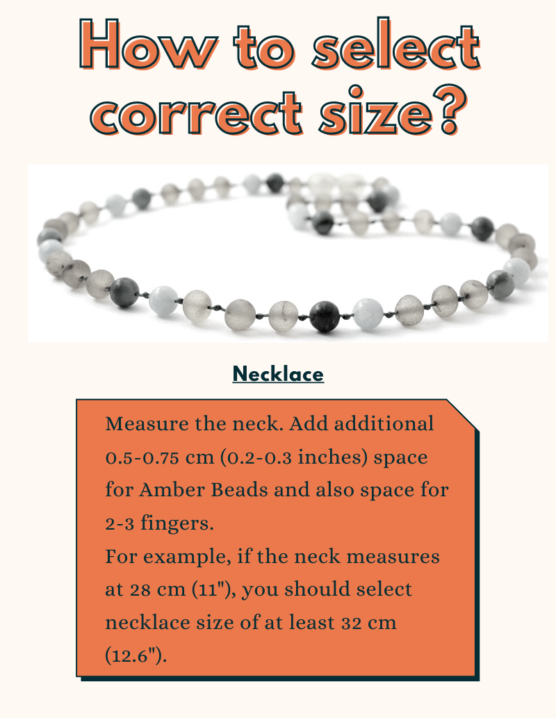 Amber Baltic Raw Milky Kids Necklace