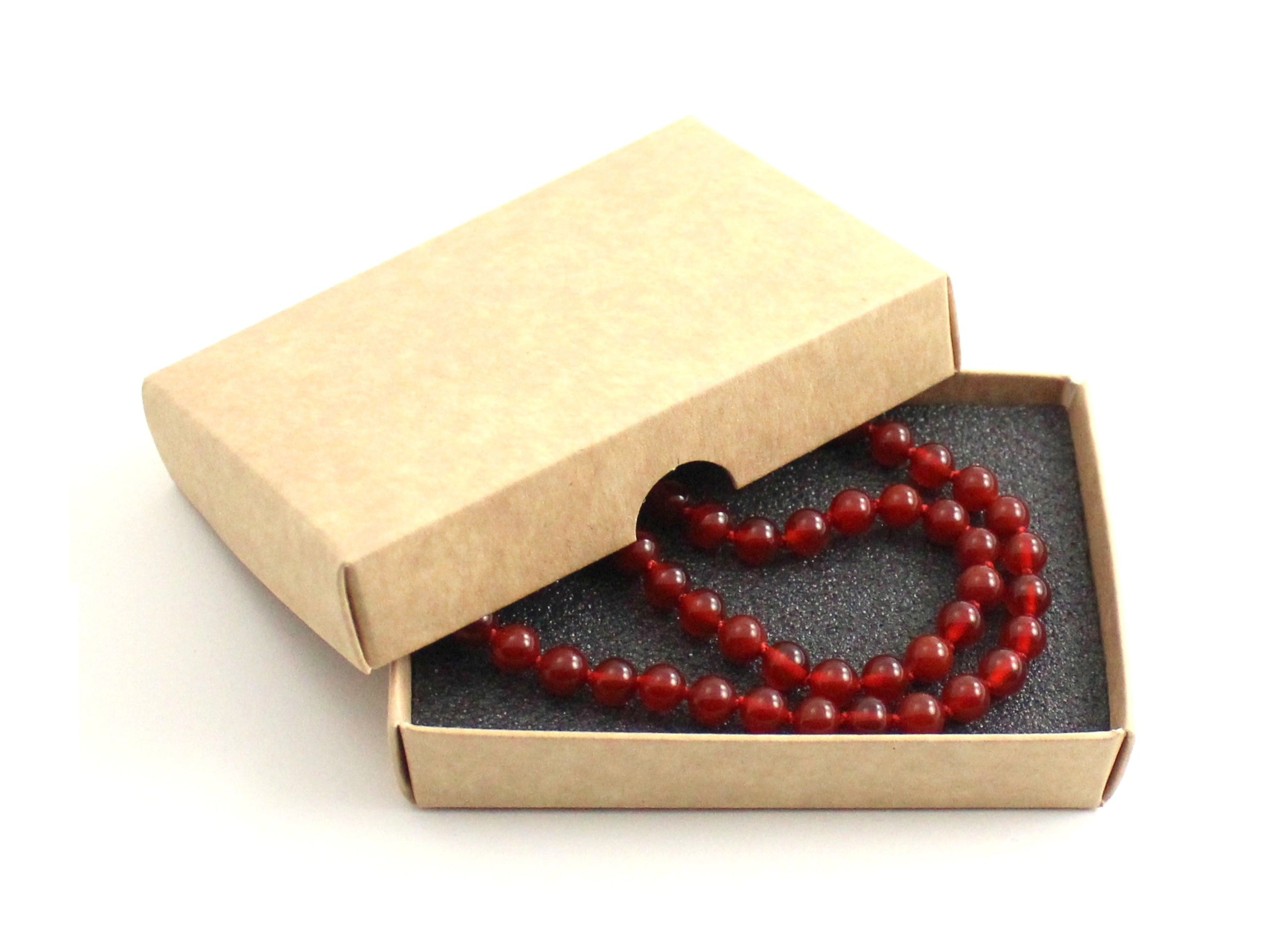 Carnelian Gemstone Knotted Red Necklace